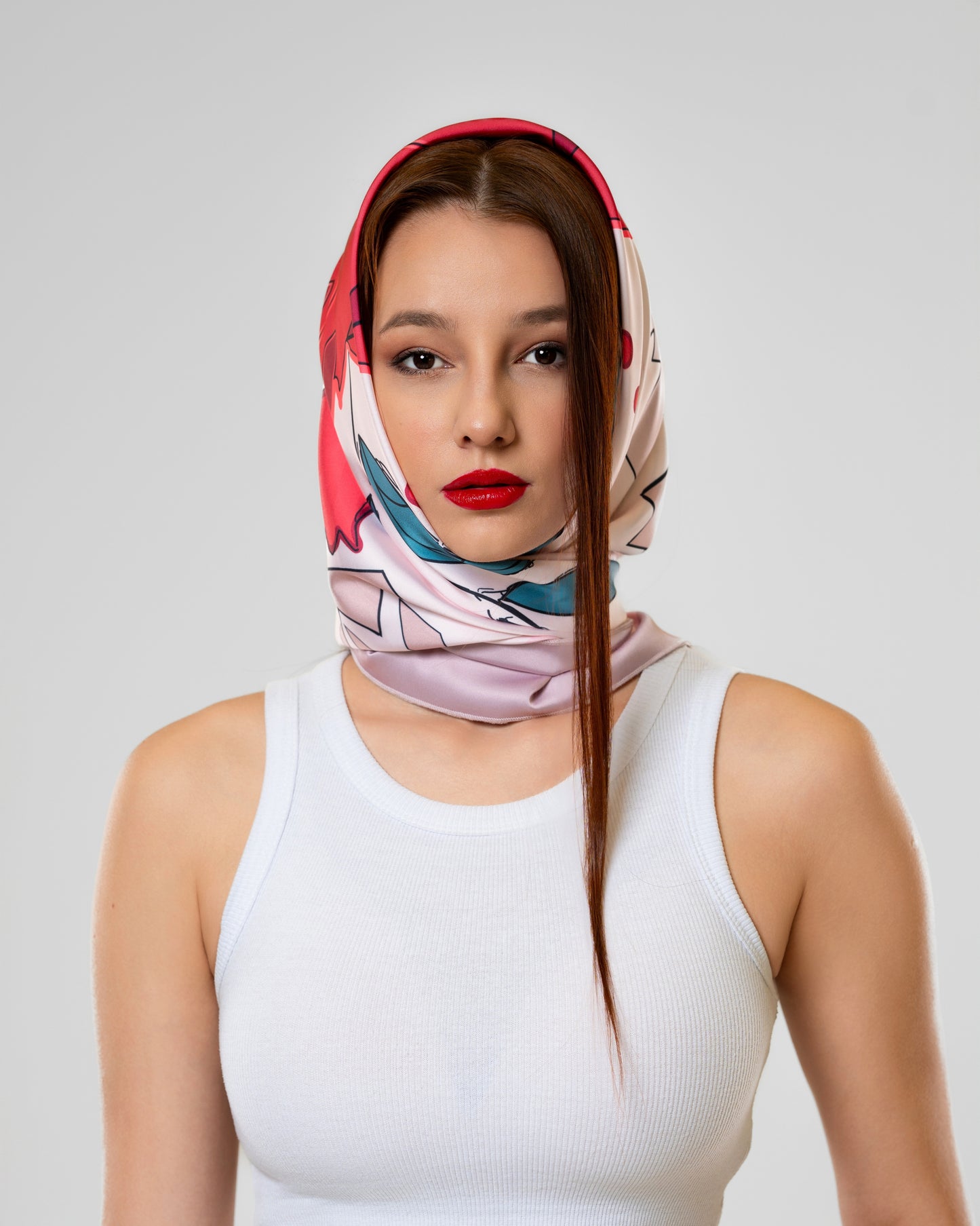 Pomegranate Scarf in Pink
