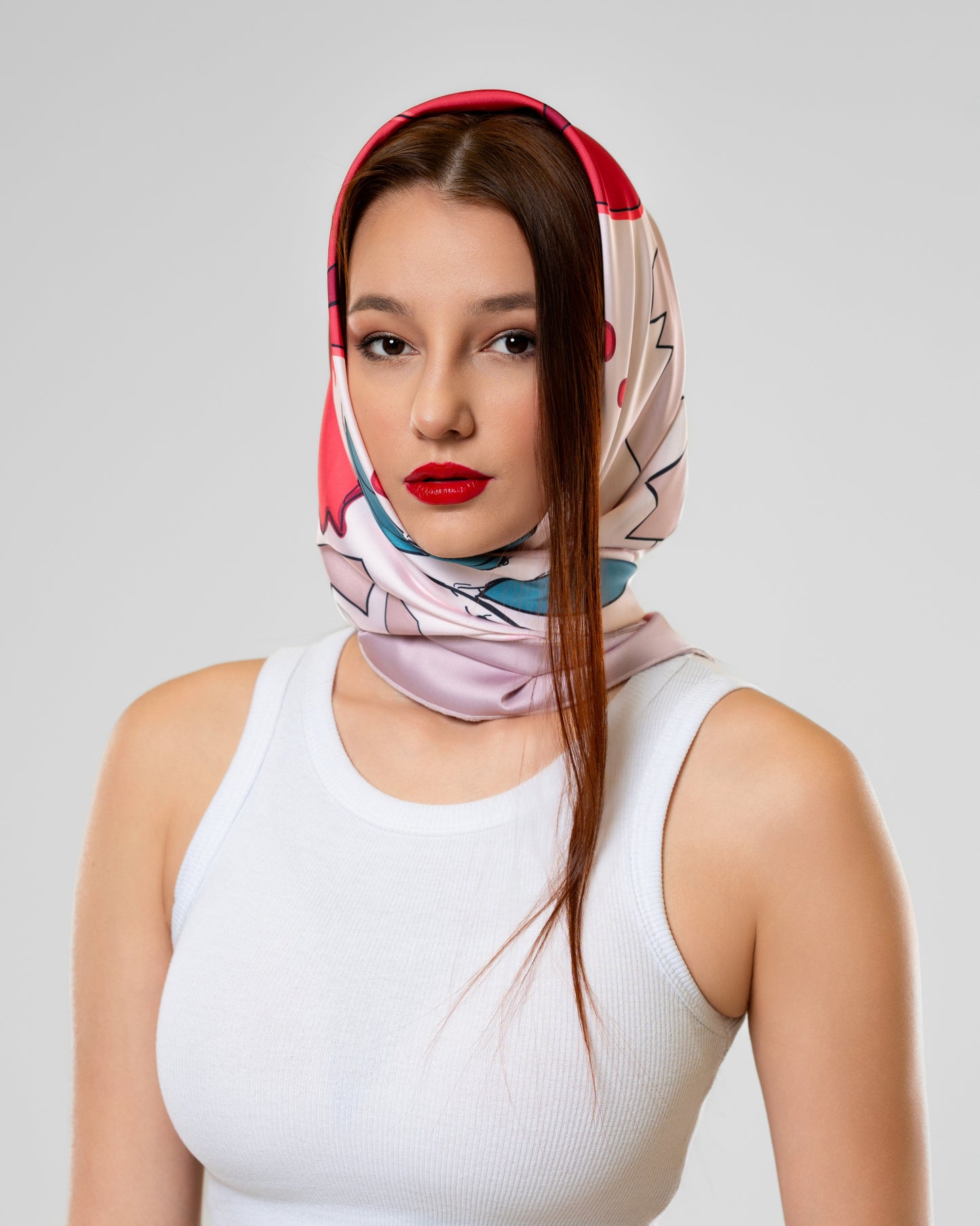Pomegranate Scarf in Pink