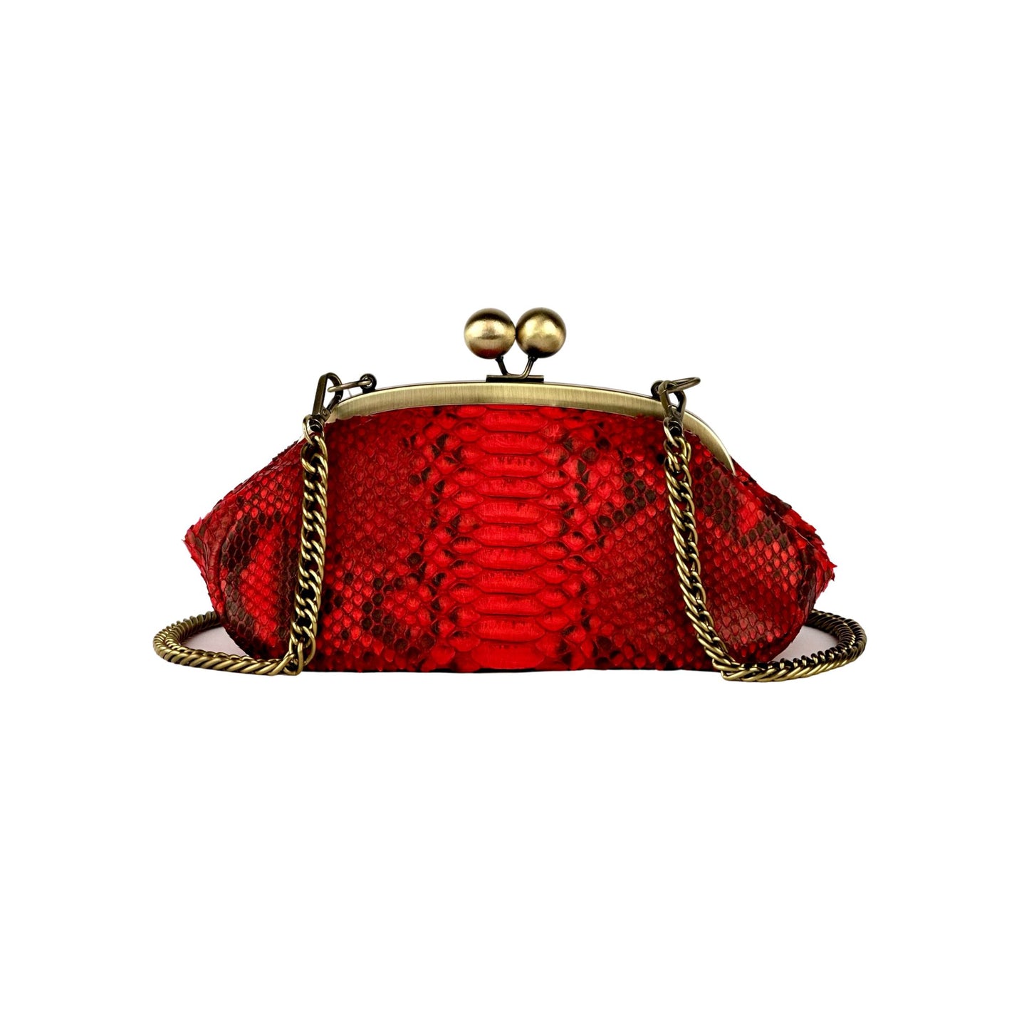 Red Python Bag
