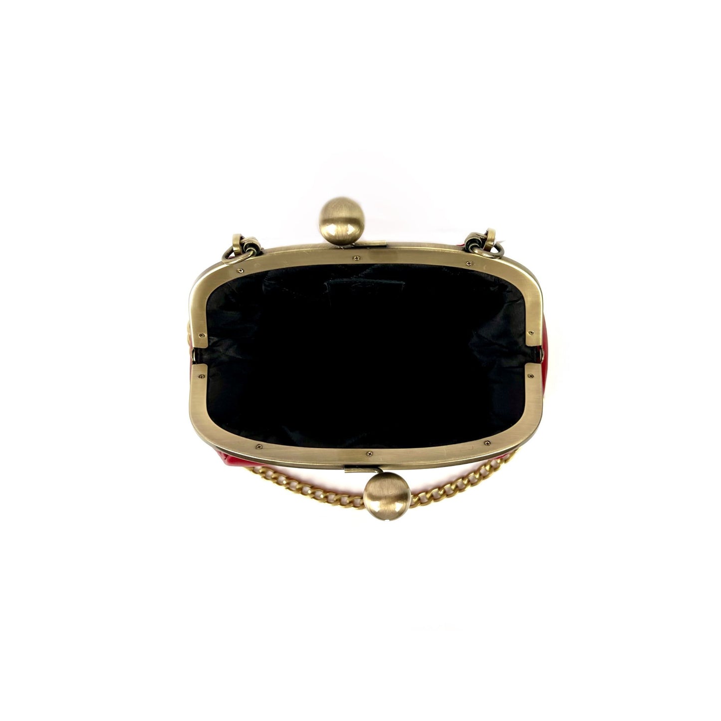 Red Leather Clutch Bag