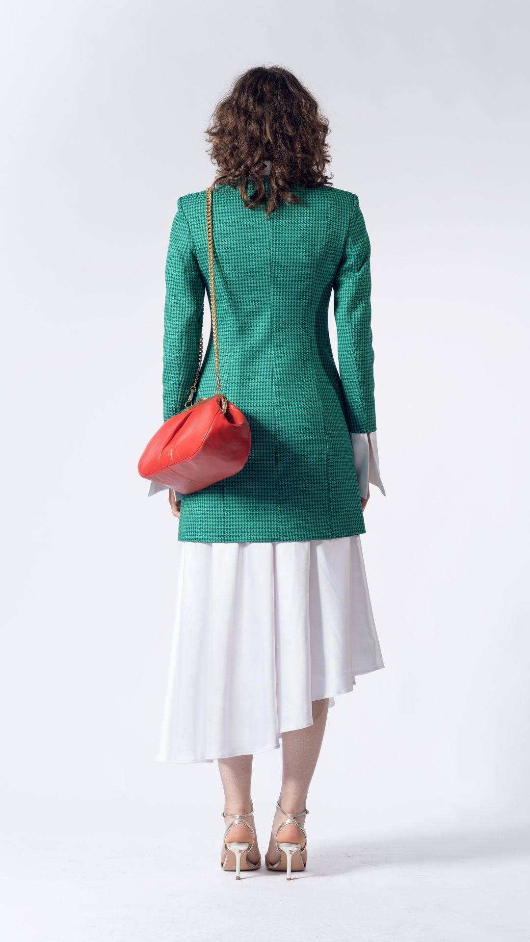 Green midi dress