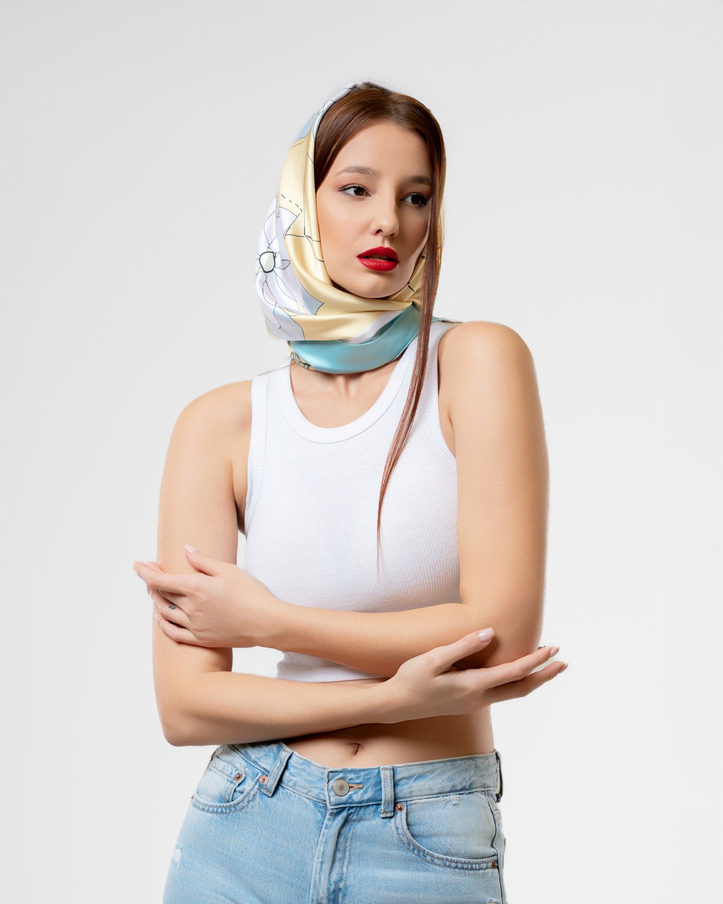 Lemon Scarf in Yellow