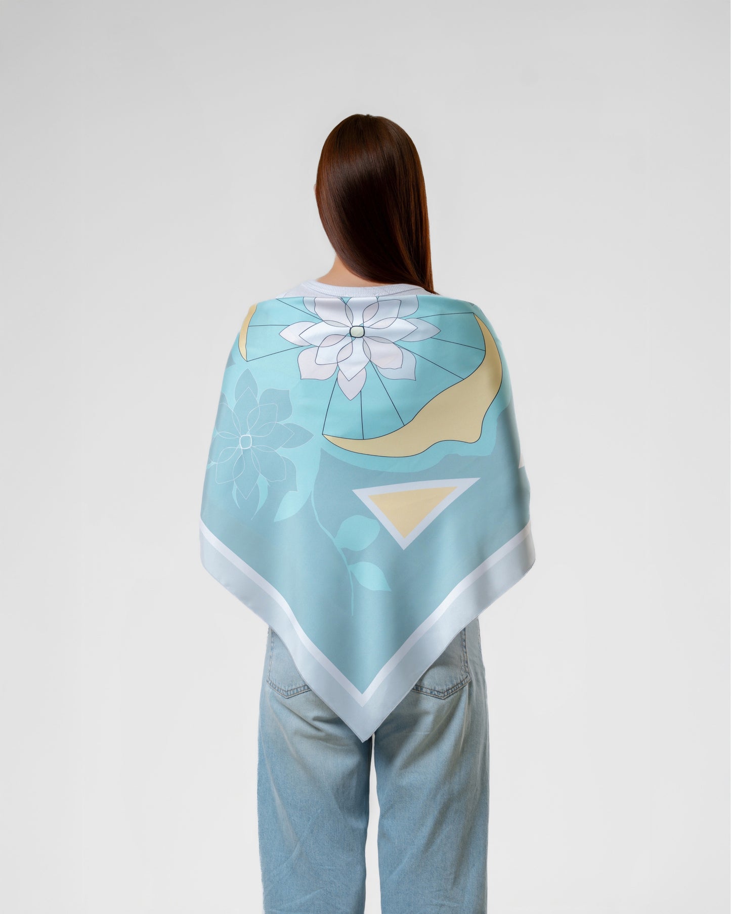 Lemon Scarf in Turquoise