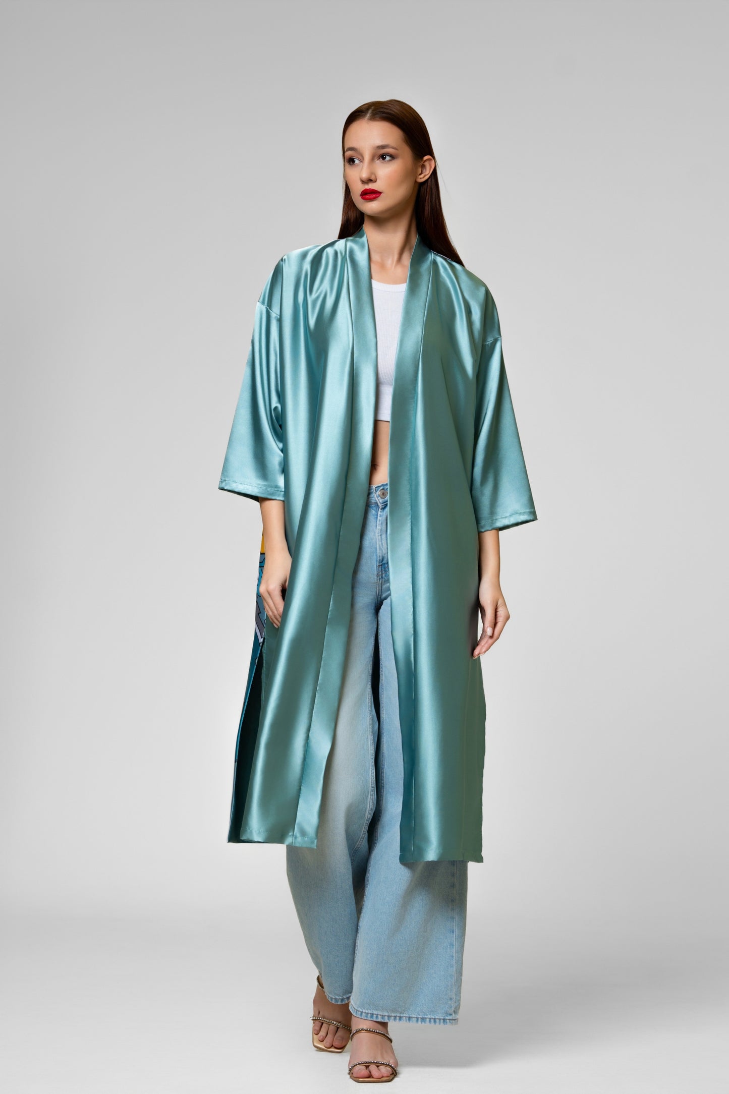 Dreamer`s Kimono in Yellow-Green