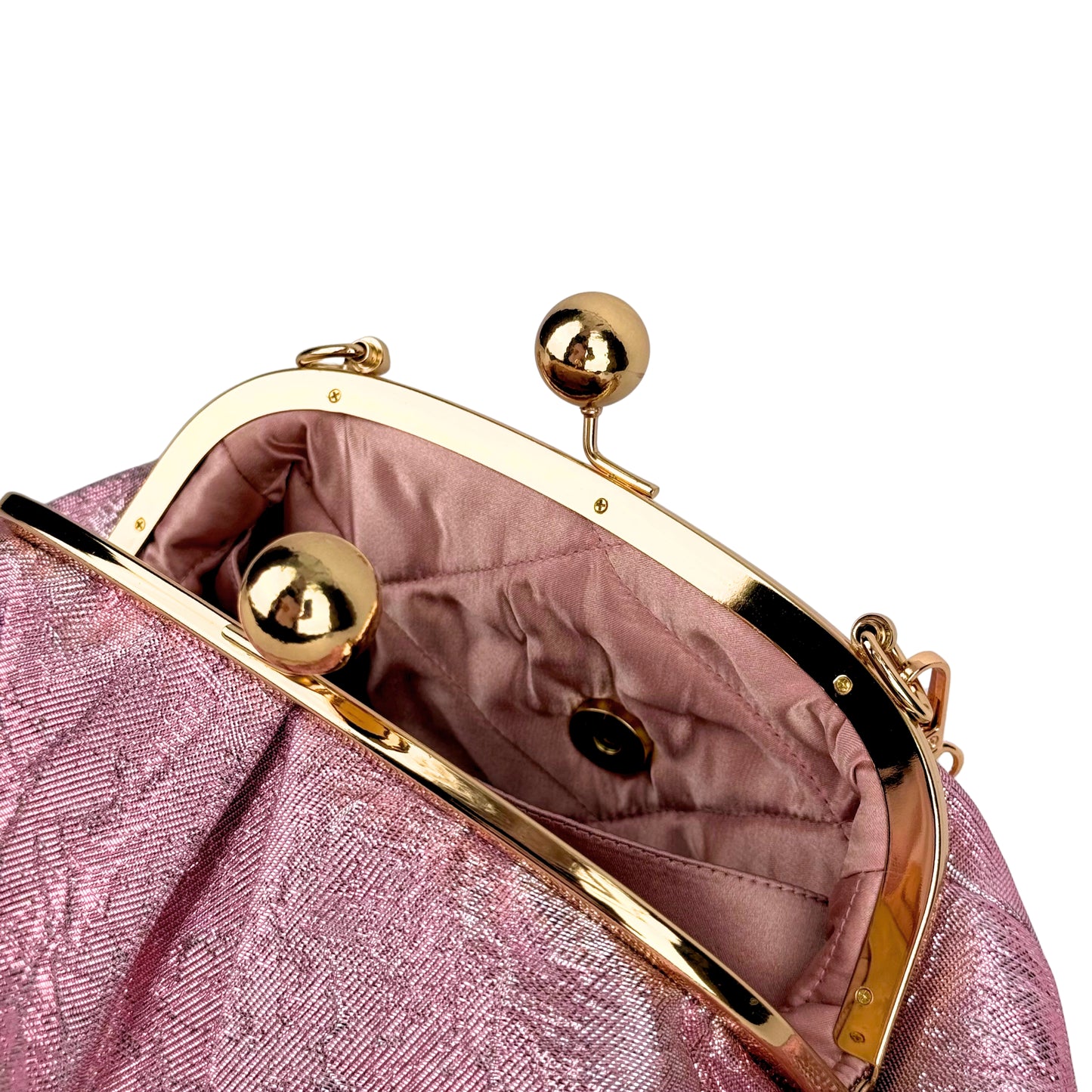 Pink Jacquard Bag