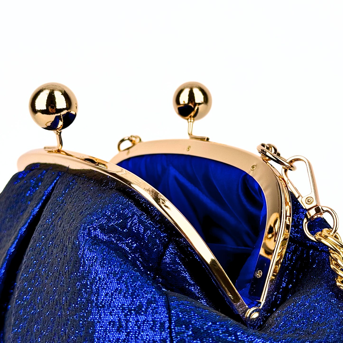Blue Jacquard Bag