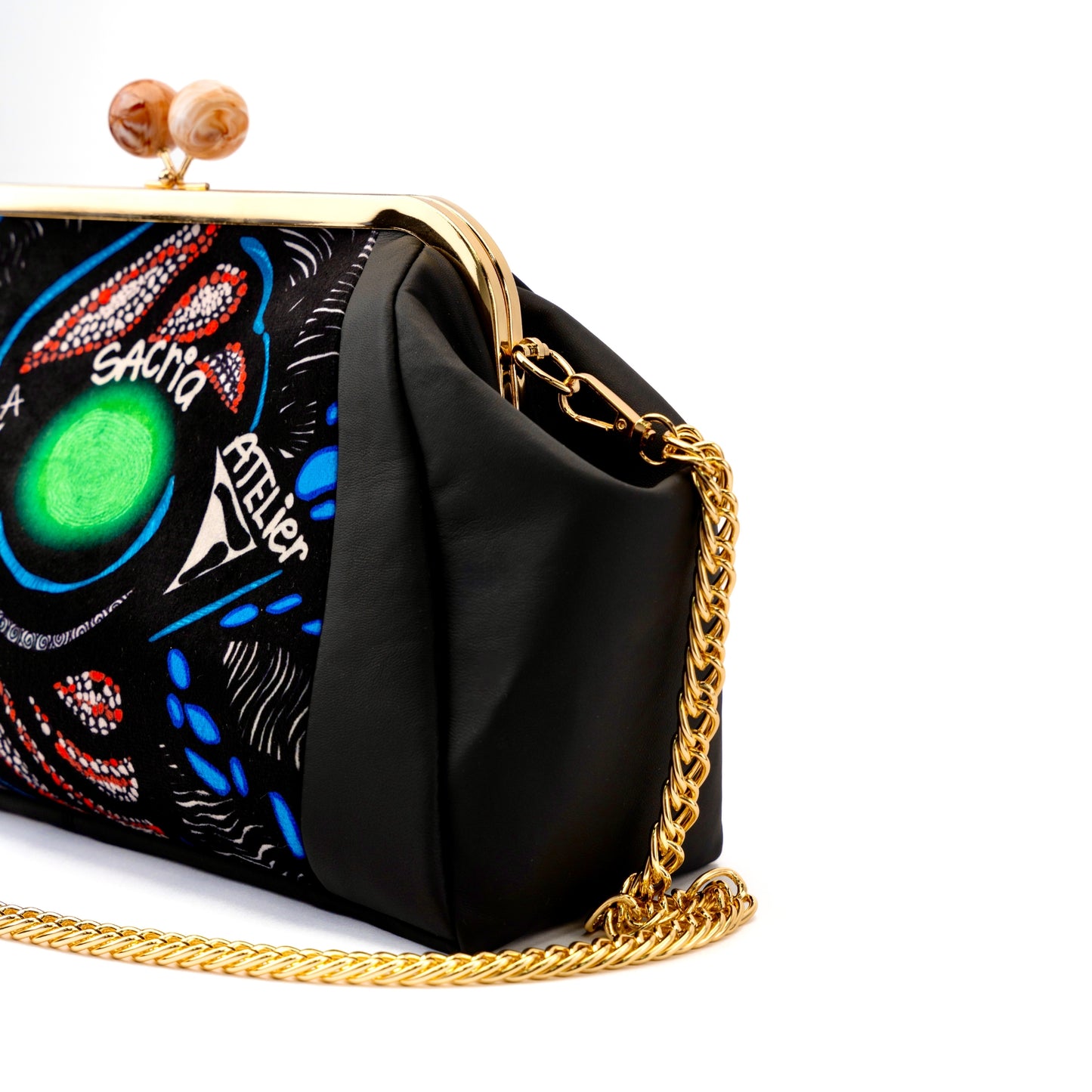Crystal Gaze Leather Bag