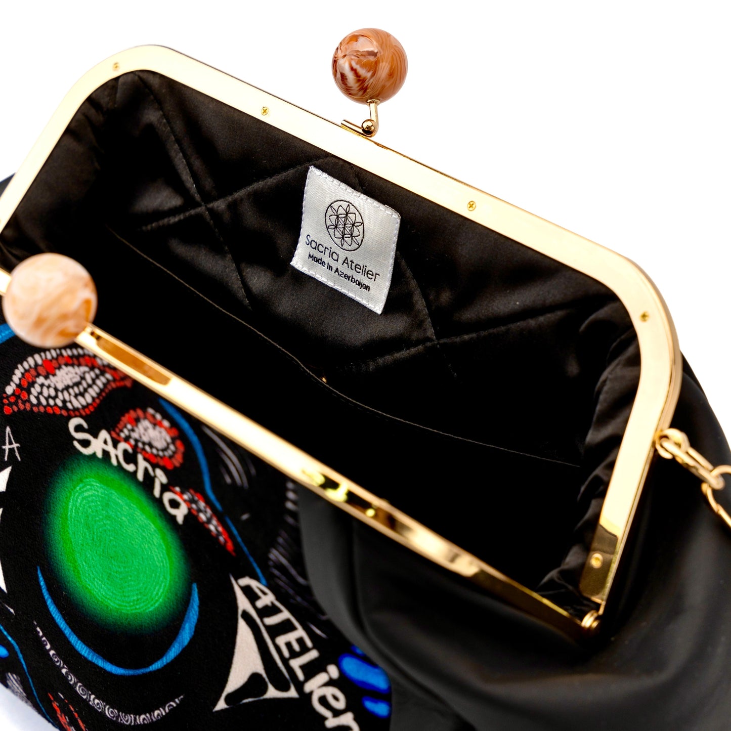 Crystal Gaze Leather Bag