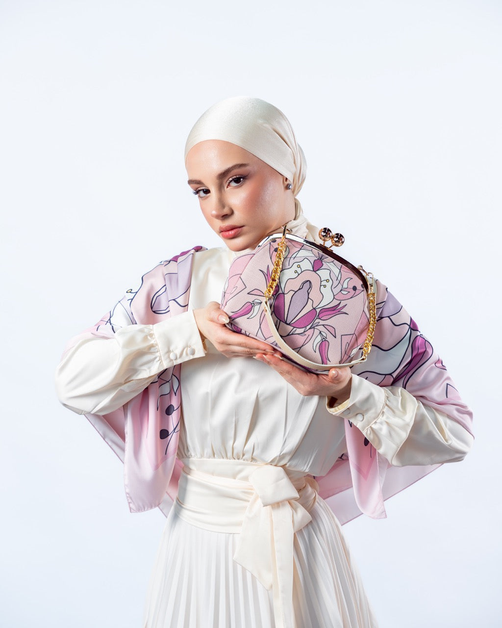 Pink Orchid Scarf