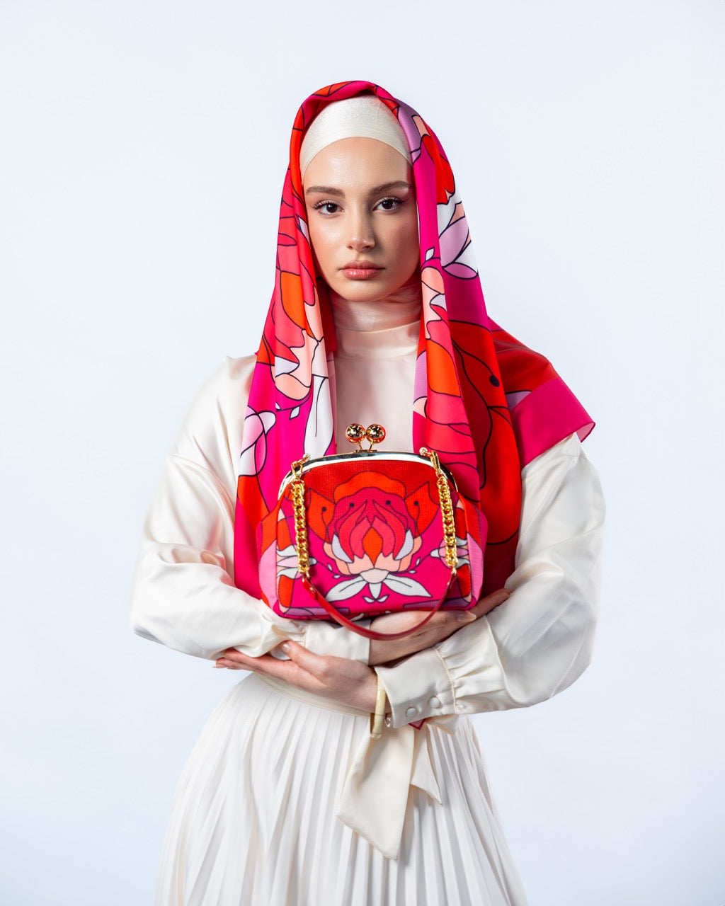 Red Orchid Scarf