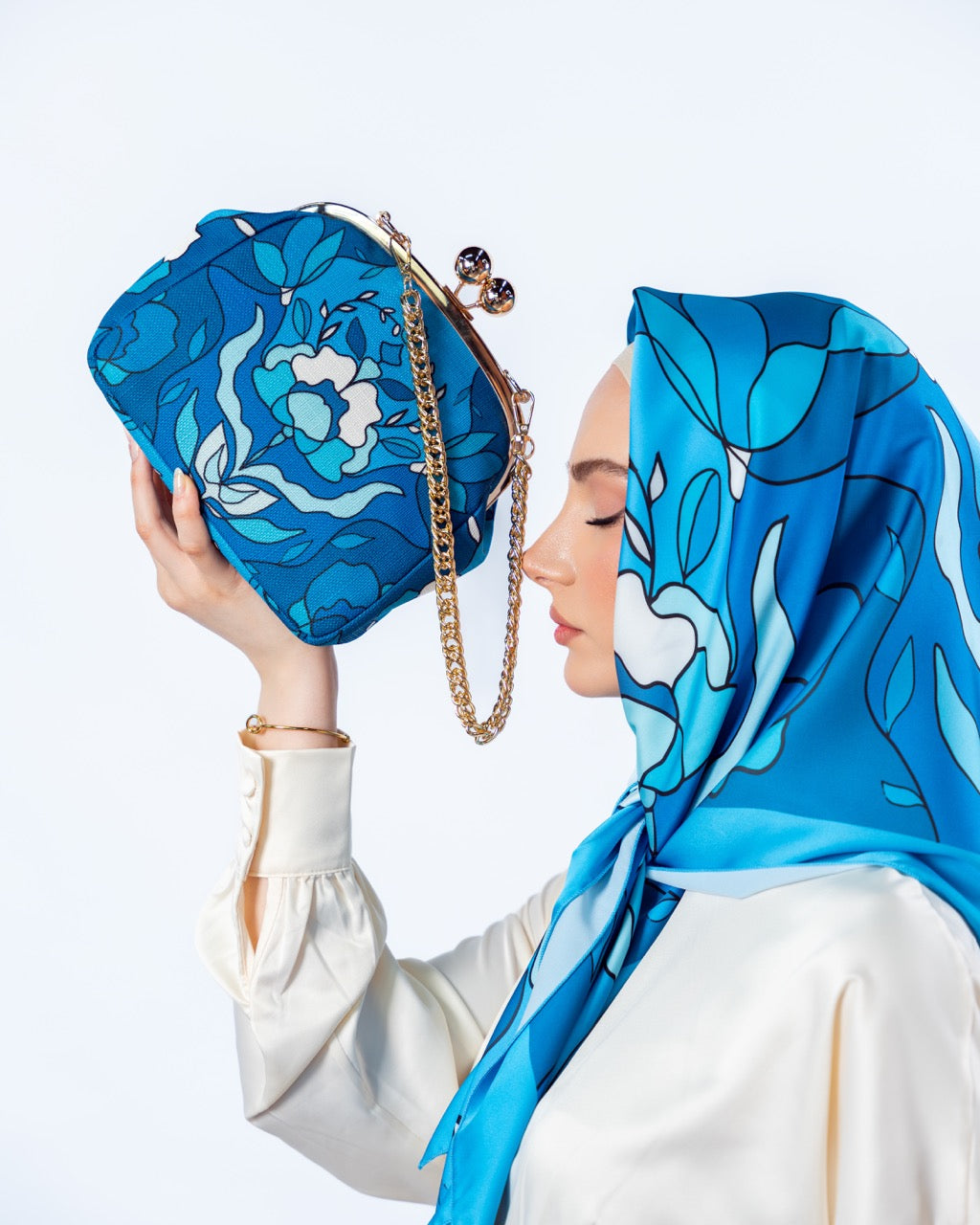 Blue Orchid Bag