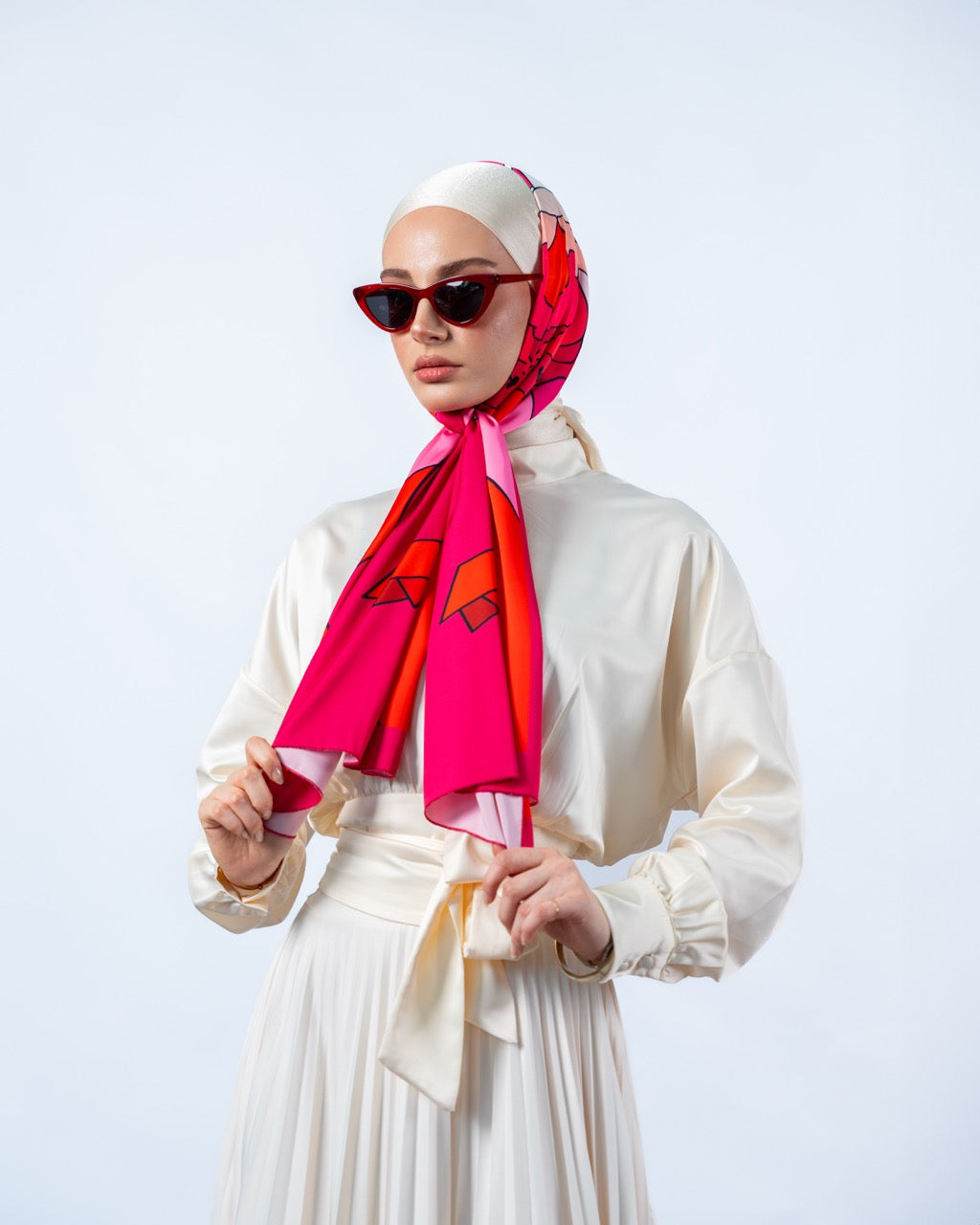 Red Orchid Scarf