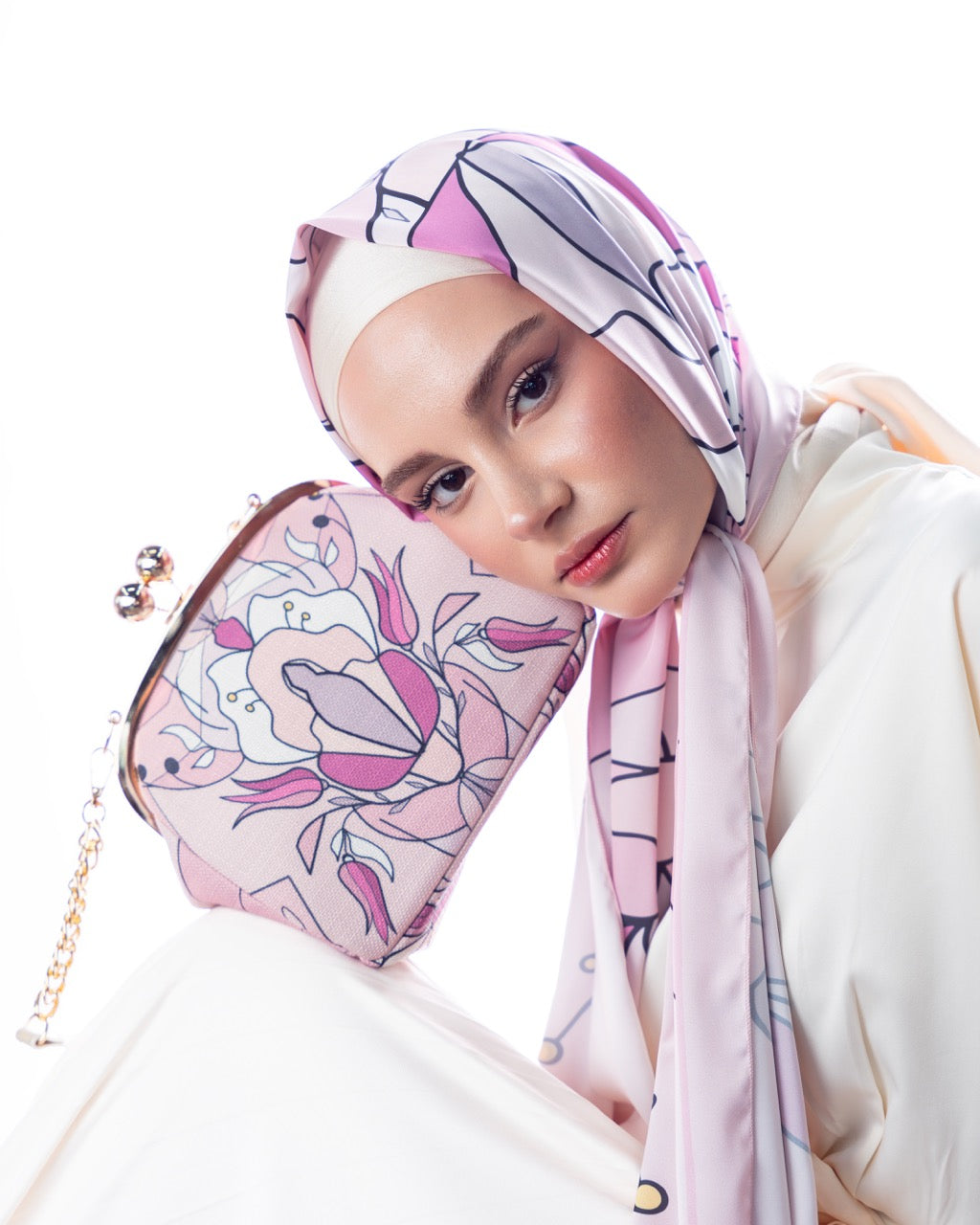Pink Orchid Scarf