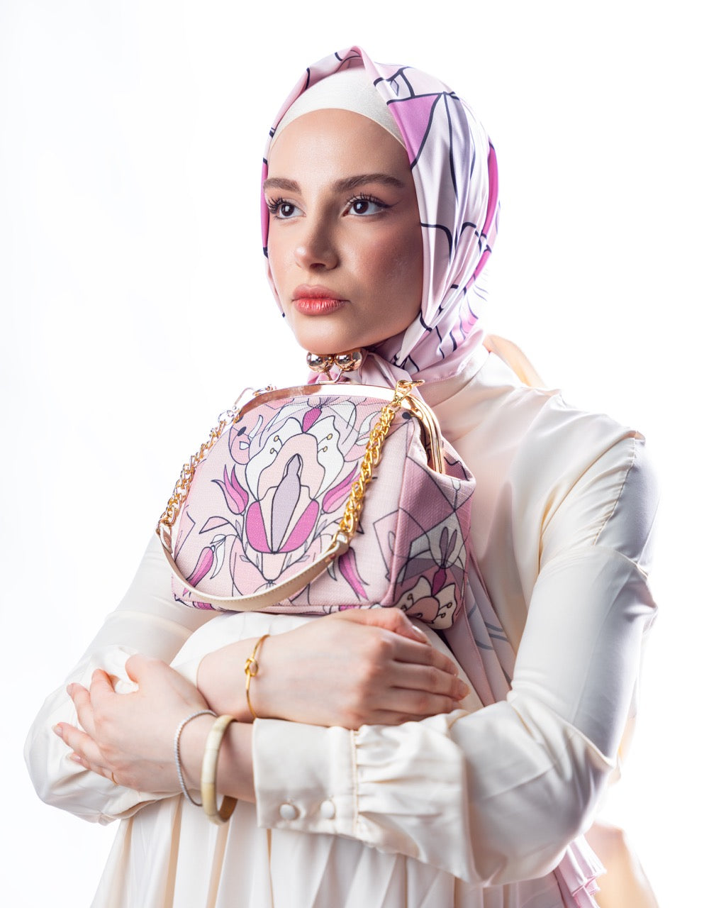 Pink Orchid Scarf