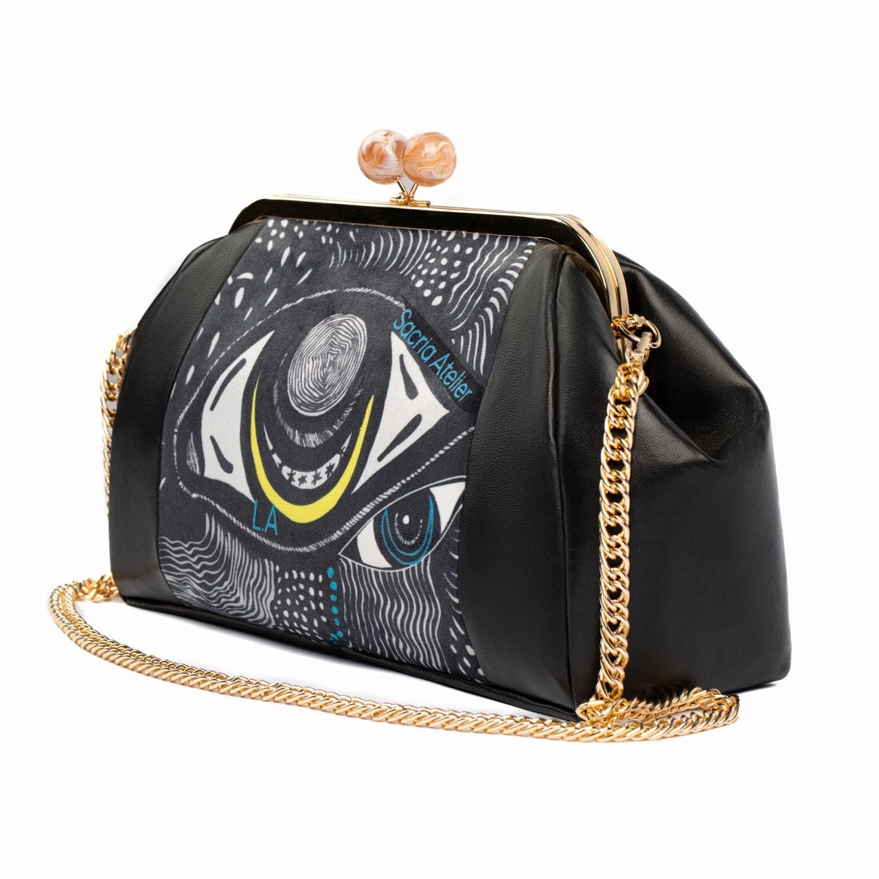 Enlightened Gaze Leather Bag