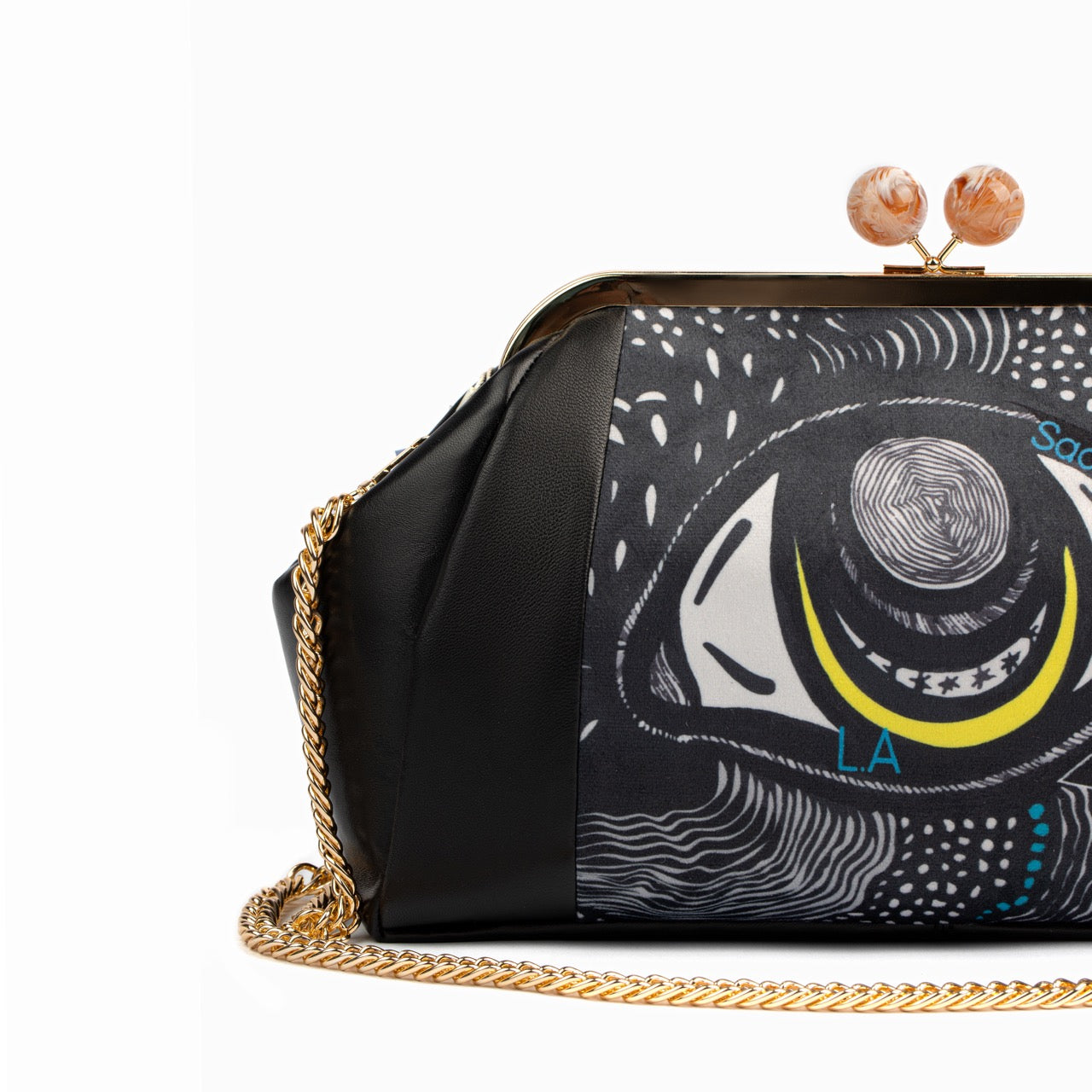 Enlightened Gaze Leather Bag