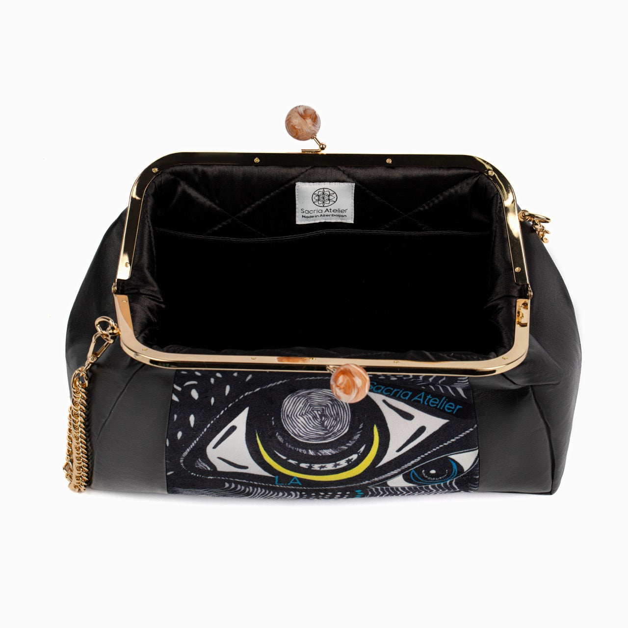 Enlightened Gaze Leather Bag