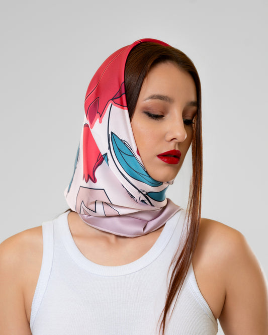 Pomegranate Scarf in Pink