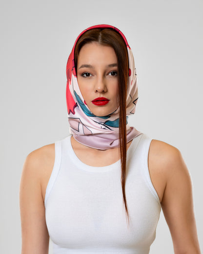 Pomegranate Scarf in Pink
