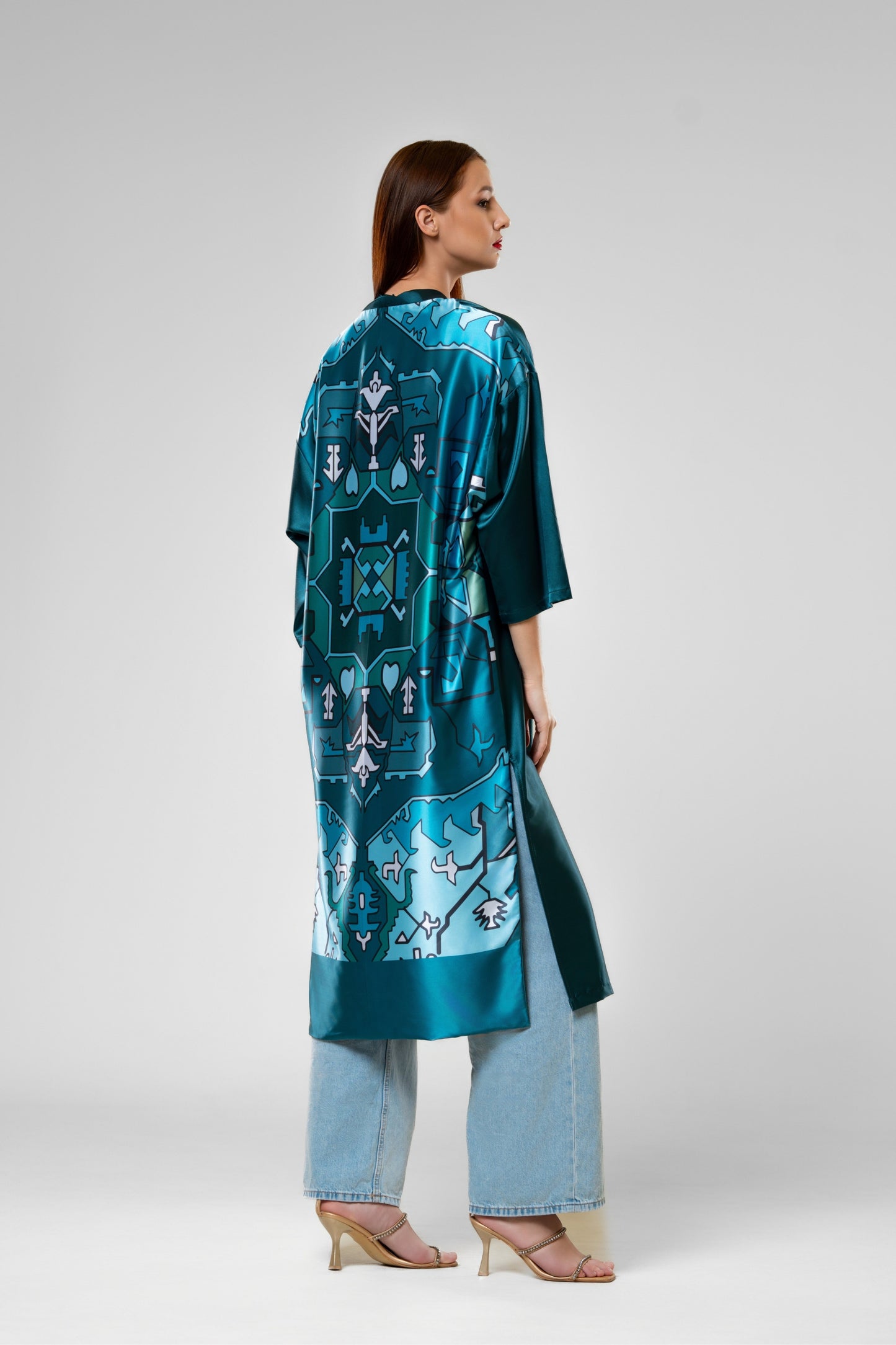Dreamer`s Kimono in Dark Blue