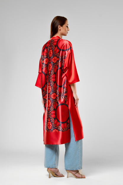 Dreamer`s Kimono in Red