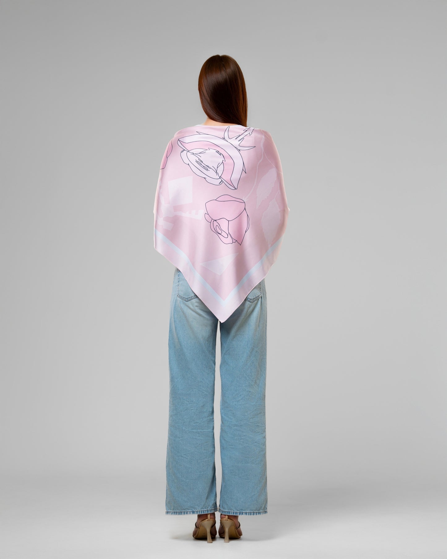 Rose Scarf in Pink