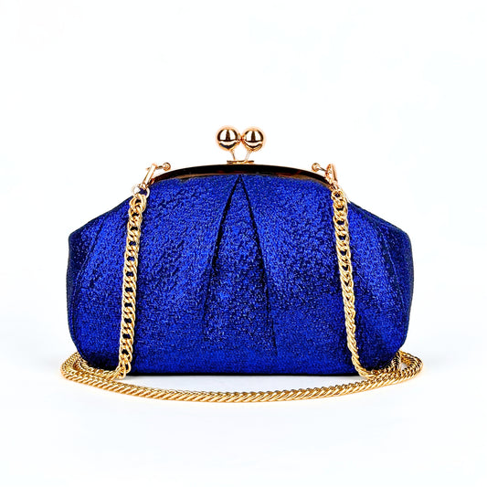 Blue Jacquard Bag