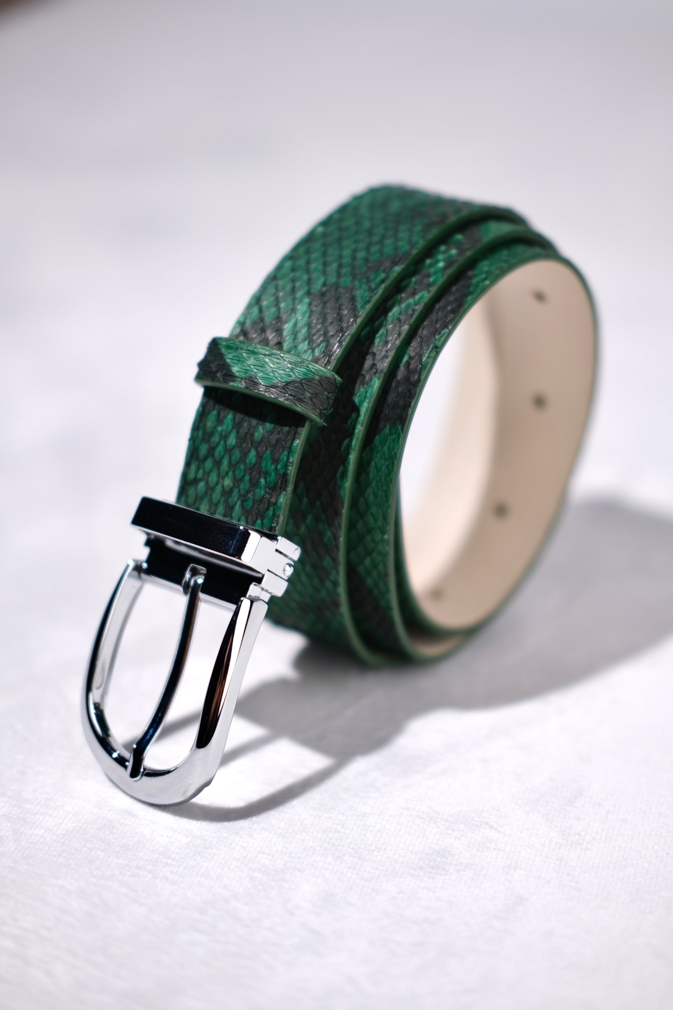 Emerald Python Belt – Sacria Atelier