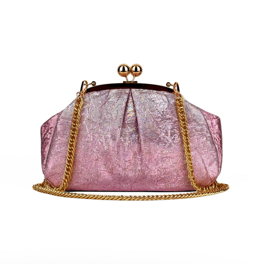 Pink Jacquard Bag