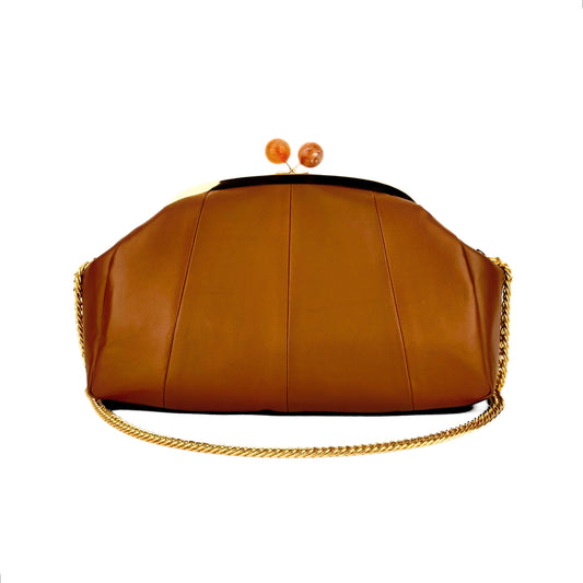 Caramel Leather Bag L