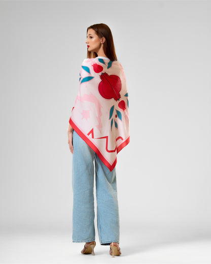 Pomegranate Scarf in Red