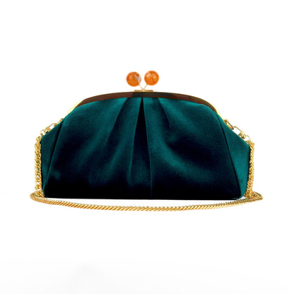 Green Velvet Clutch