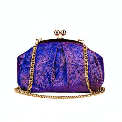 Purple-Blue Jacquard Bag