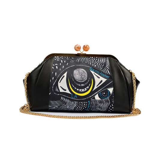 Enlightened Gaze Leather Bag