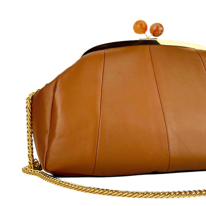 Caramel Leather Bag L