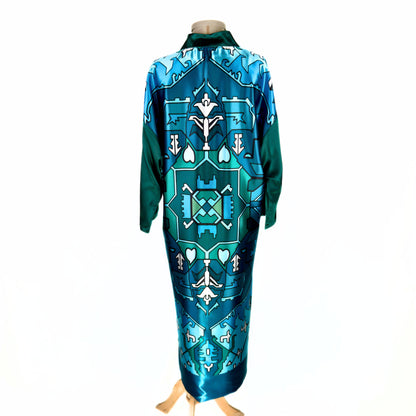 Dreamer`s Kimono in Blue-Green