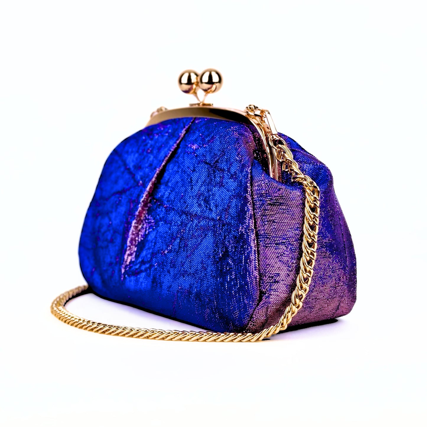 Purple-Blue Jacquard Bag