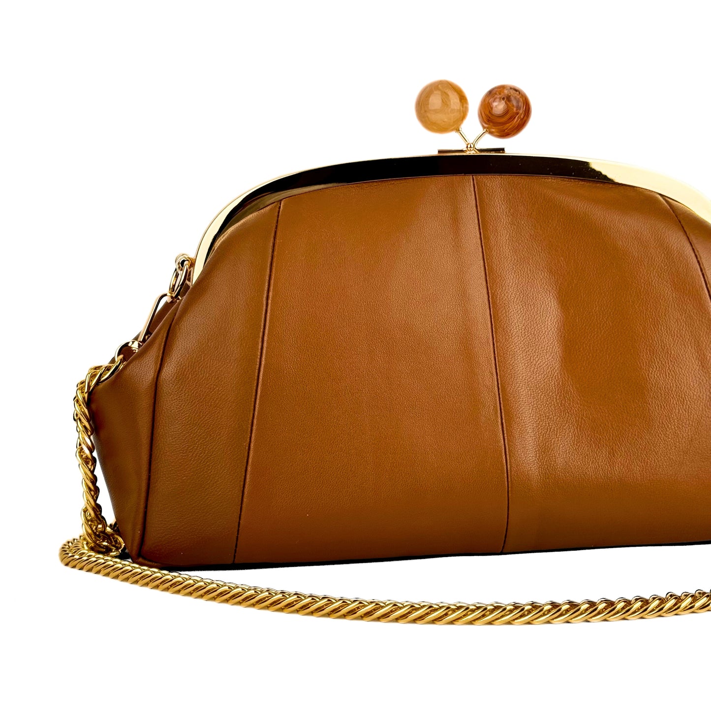 Caramel Leather Bag M