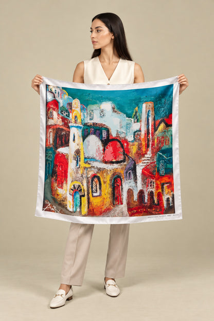 Morning in Old City Scarf