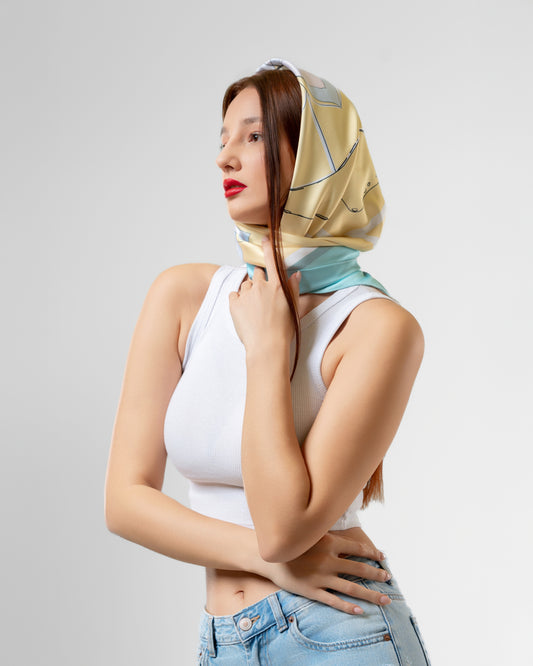 Lemon Scarf in Yellow