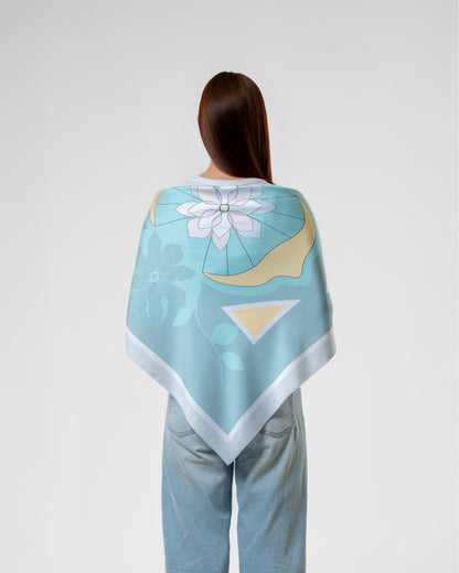 Lemon Scarf in Turquoise