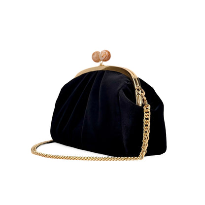 Black Velvet Clutch