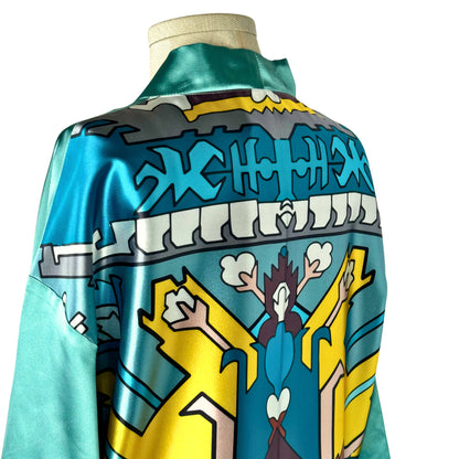 Dreamer`s Kimono in Yellow-Green