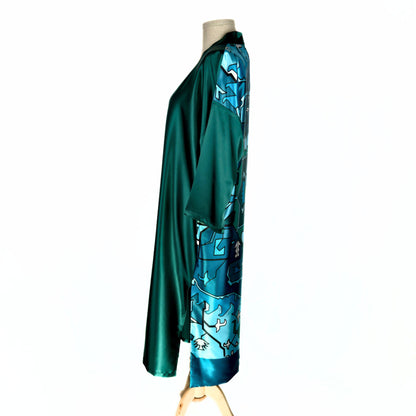 Dreamer`s Kimono in Blue-Green