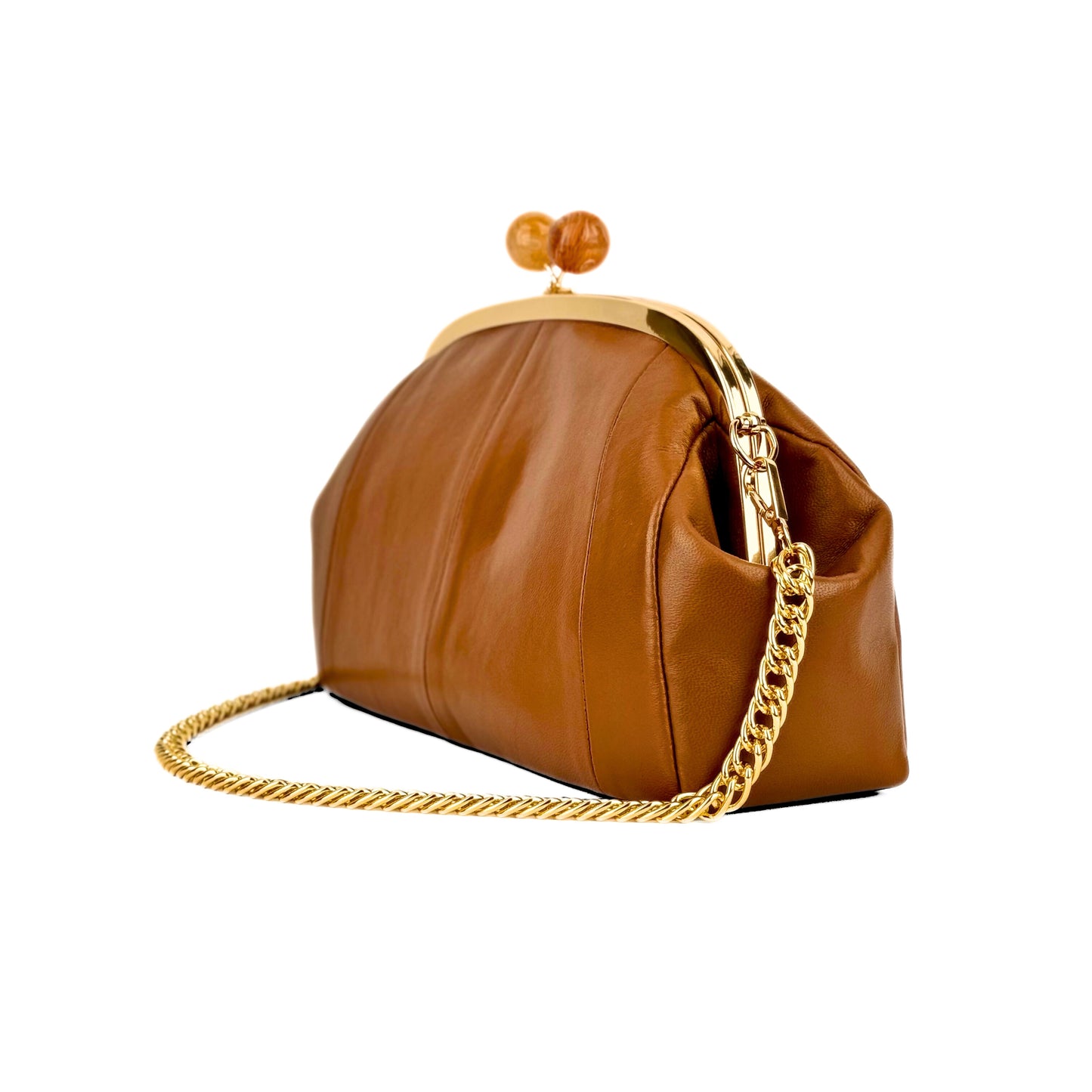 Caramel Leather Bag M