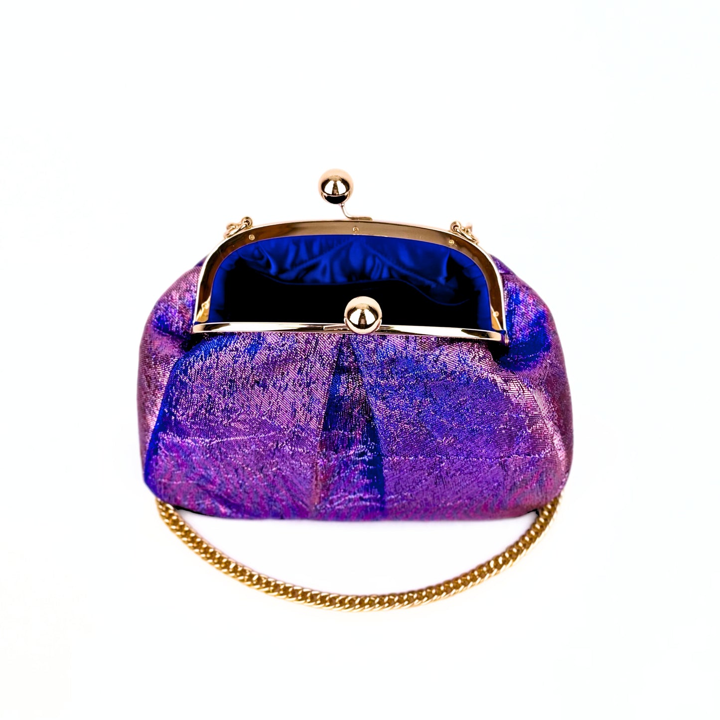 Purple-Blue Jacquard Bag