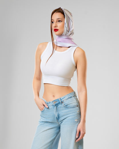 Fig Scarf in Pink