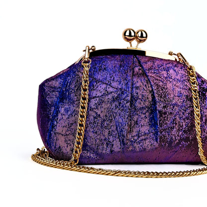 Purple-Blue Jacquard Bag