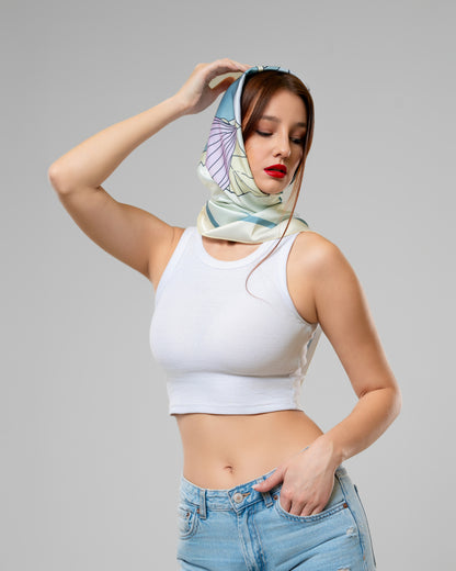 Fig Scarf in Light Green