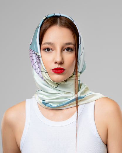 Fig Scarf in Light Green